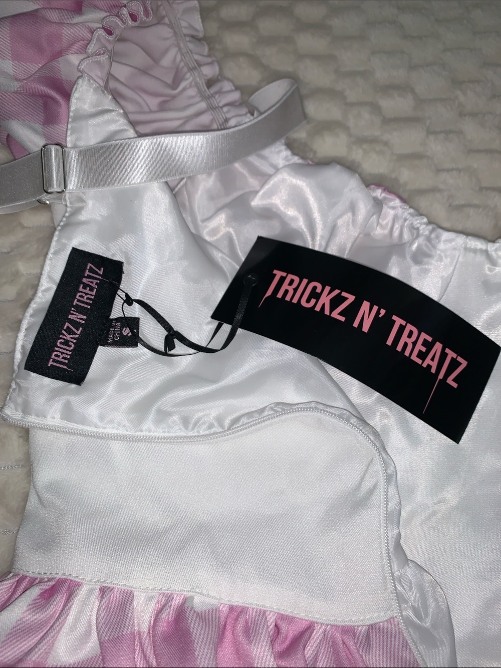 Dolls Kill Trickz N Treatz Little Bo Peep Dress with Headband, Size Small, NWT - Picture 6 of 9